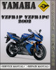 Thumbnail 2002 Yamaha YZFR1P YZFR1PC Factory Service Repair Manual