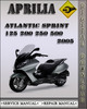 Thumbnail 2005 Aprilia Atlantic Sprint 125 200 250 500 Factory Service Repair Manual