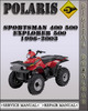 Thumbnail 1996-2003 Polaris Sportsman 400 500 Xplorer 500 Factory Service Repair Manual 1997 1998 1999 2000 2001 2002