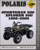 Thumbnail 1996-2003 Polaris Sportsman Xplorer 500 Factory Service Repair Manual 1997 1998 1999 2000 2001 2002