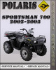 Thumbnail 2002-2003 Polaris Sportsman 700 Factory Service Repair Manual