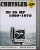 Thumbnail 1969-1976 Chrysler Outboard 20 25 Hp Factory Service Repair Manual 1970 1971 1972 1973 1974 1975