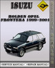Thumbnail 1999-2001 Isuzu Holden Opel Frontera Factory Service Repair Manual 2000