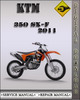 Thumbnail 2011 KTM 350 SX-F Factory Service Repair Manual