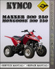 Thumbnail Kymco Maxxer 300 250 Mongoose 300 250 Factory Service Repair Manual 