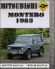 Thumbnail 1983 Mitsubishi Montero Factory Service Repair Manual