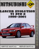 Thumbnail 1999-2001 Mitsubishi Lancer Evolution VI EVO 6 Factory Service Repair Manual 2000