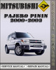 Thumbnail 2000-2003 Mitsubishi Pajero Pinin Factory Service Repair Manual 2001 2002