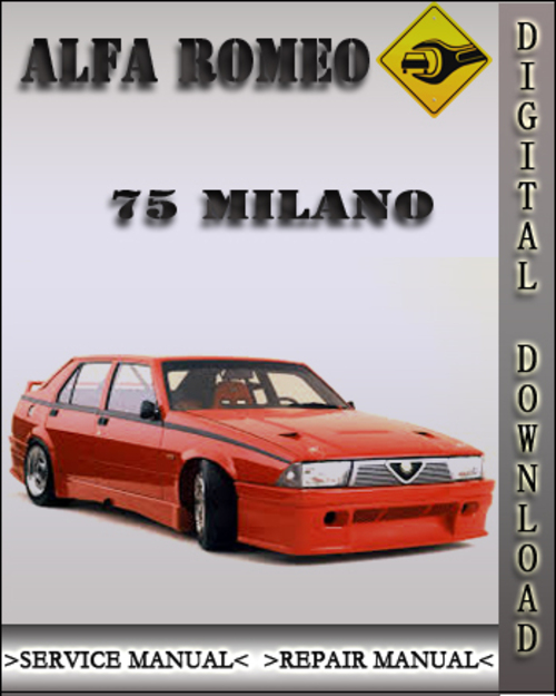 Product picture Alfa Romeo 75 Milano 3.0 2.5 v6 Service Repair Manual