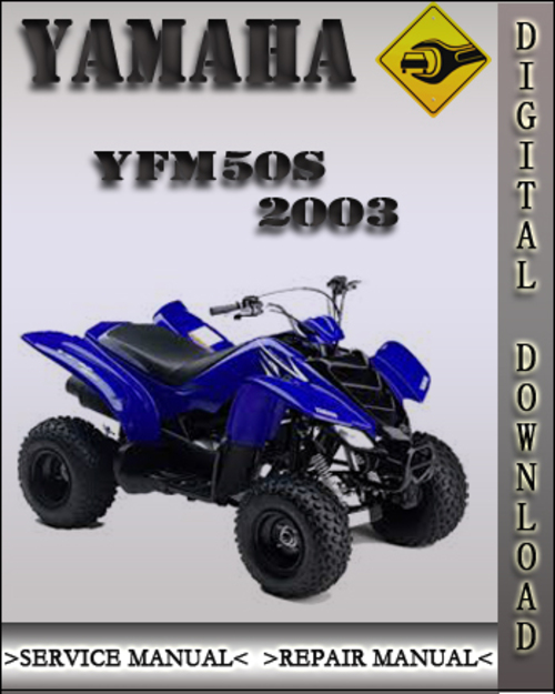 Product picture 2003 Yamaha YFM50S Factory Service Repair Manual
