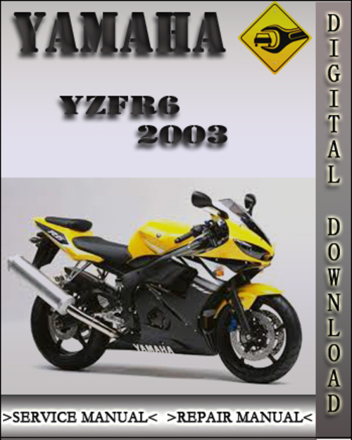 Product picture 2003 Yamaha YZFR6 Factory Service Repair Manual