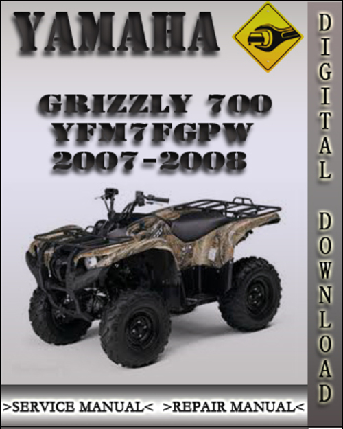 Product picture 2007-2008 Yamaha Grizzly 700 YFM7FGPW Factory Service Repair Manual