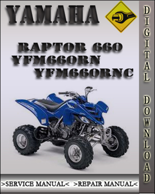 Product picture Yamaha Raptor 660 YFM660RN YFM660RNC Factory Service Repair Manual