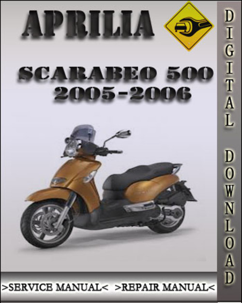 Product picture 2005-2006 Aprilia Scarabeo 500 Factory Service Repair Manual