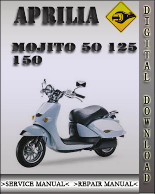 Product picture Aprilia Mojito 50 125 150 Factory Service Repair Manual