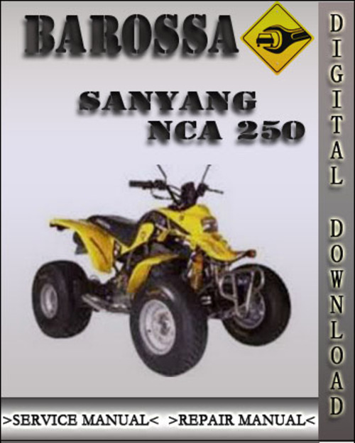 Product picture Barossa SANYANG NCA 250 Factory Service Repair Manual