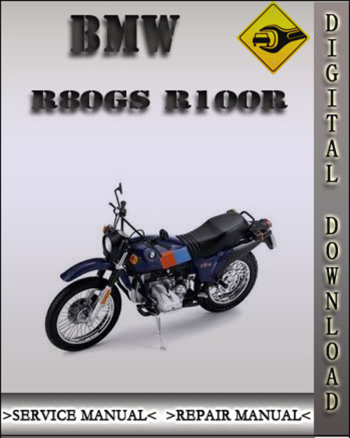 Product picture BMW R80GS R100R Factory Service Repair Manual