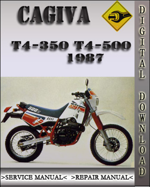 Product picture 1987 Cagiva T4-350 T4-500 Factory Service Repair Manual