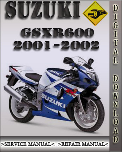 Product picture 2001-2002 Suzuki GSXR600 Factory Service Repair Manual