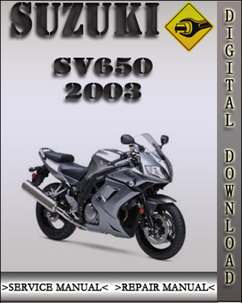 Product picture 2003 Suzuki SV650 Factory Service Repair Manual