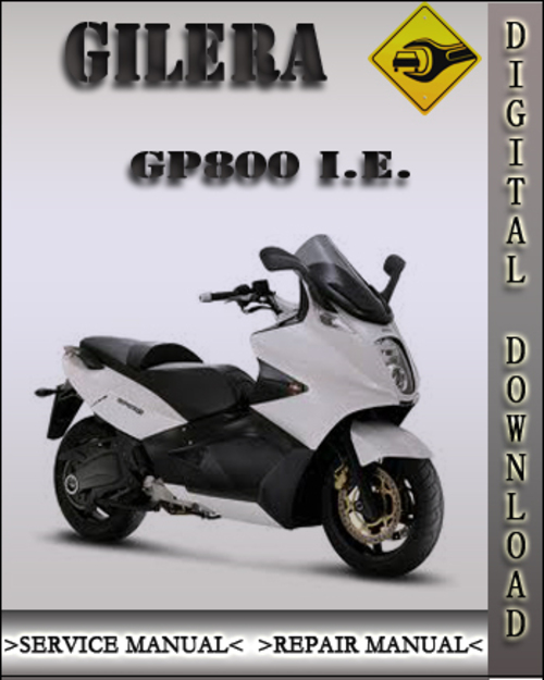 Product picture 2007-2009 Gilera GP800 I.E. Factory Service Repair Manual 2008