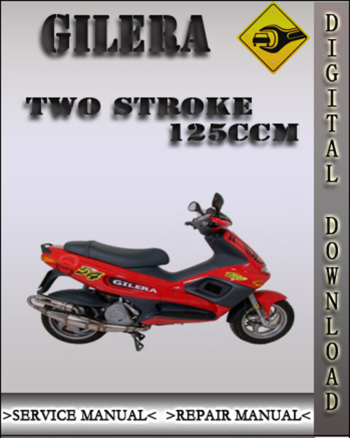Product picture Gilera Two stroke 125ccm models Factory Service Repair Manual