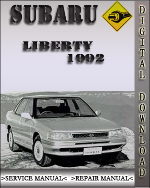 Product picture 1992 Subaru Liberty Factory Service Repair Manual