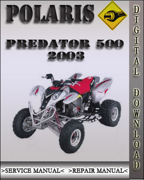 Product picture 2003 Polaris Predator 500 Factory Service Repair Manual