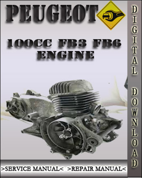 Product picture Peugeot 100cc FB3 FB6 Engine Factory Service Repair Manual