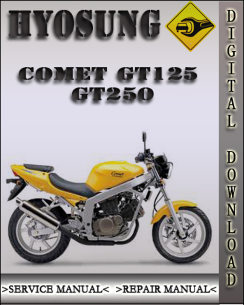Product picture Hyosung Comet GT 125 250 Factory Service Repair Manual
