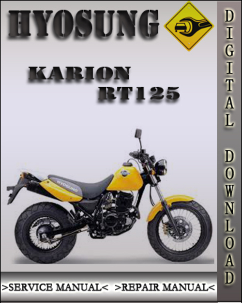 Product picture Hyosung Karion RT125 Factory Service Repair Manual