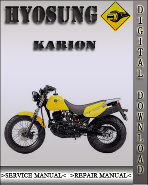 Product picture Hyosung Karion Factory Service Repair Manual
