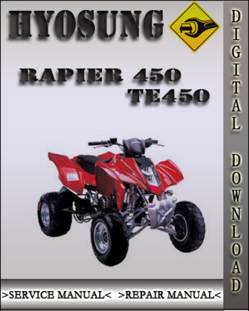 Product picture Hyosung Rapier 450 TE450 Factory Service Repair Manual