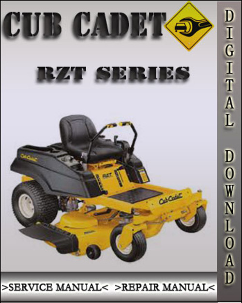 Product picture Cub Cadet RZT Series Zero Turn Factory Service Repair Manual