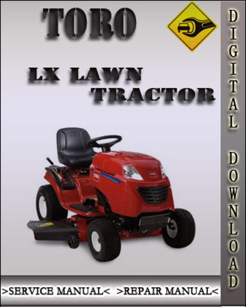 Product picture Toro LX Lawn Tractor Factory Service Repair Manual