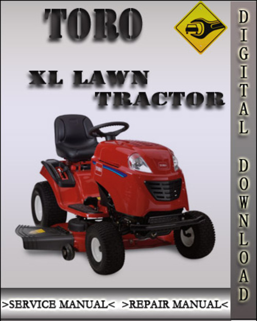 Product picture Toro XL Lawn Tractor Factory Service Repair Manual