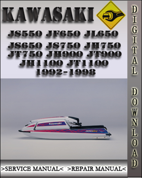 Product picture 1992-1998 Kawasaki JS550 JF650 JL650 JS650 JS750 JH750 JT750 JH900 JT900 JH1100 JT1100 Factory Service Repair Manual 1993 1994 1995 1996 1997