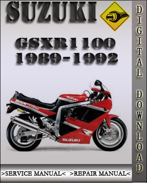 Product picture 1989-1992 Suzuki GSXR1100 Factory Service Repair Manual 1990 1991