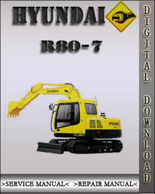 Product picture Hyundai R80-7 Crawler Excavator Factory Service Repair Manual