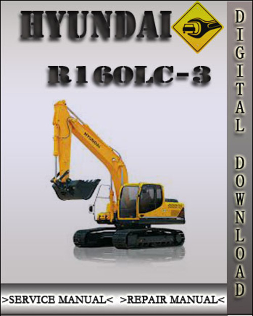 Product picture Hyundai R160LC-3 Crawler Excavator Factory Service Repair Manual