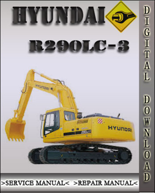 Product picture Hyundai R290LC-3 Crawler Excavator Factory Service Repair Manual