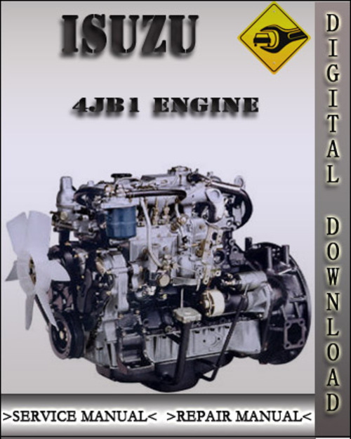 Product picture Isuzu 4JB1 4JA1 4JB1T 4JB1TC Engine Factory Service Repair Manual