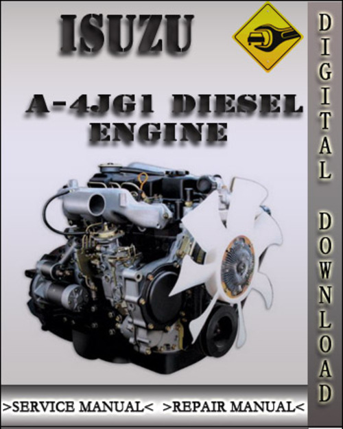 Product picture Isuzu A-4JG1 Industrial Diesel Engine Factory Service Repair Manual