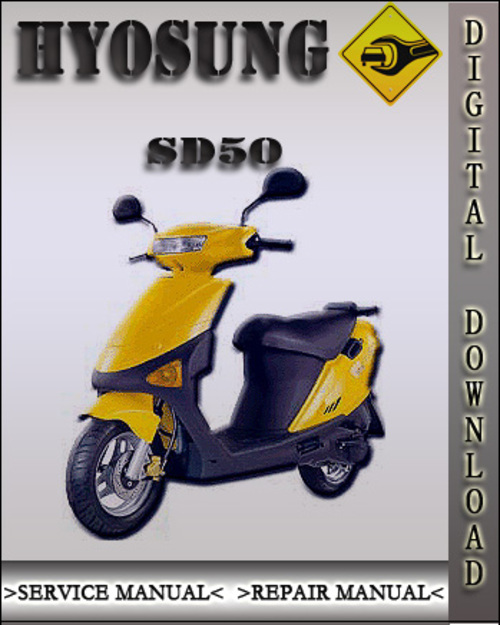Product picture Hyosung SD50 SD 50 Factory Service Repair Manual