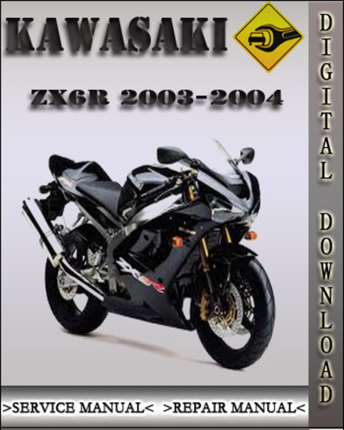 Product picture 2003-2004 Kawasaki Ninja ZX6R Factory Service Repair Manual