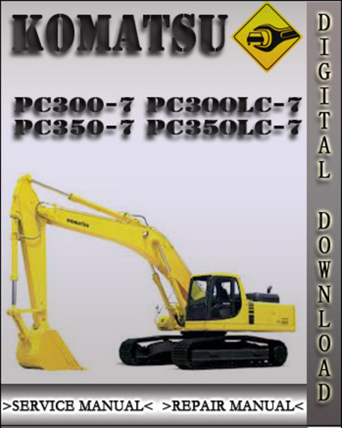 Product picture Komatsu PC300-7 PC300LC-7 PC350-7 PC350LC-7 Factory Shop Service Repair Manual