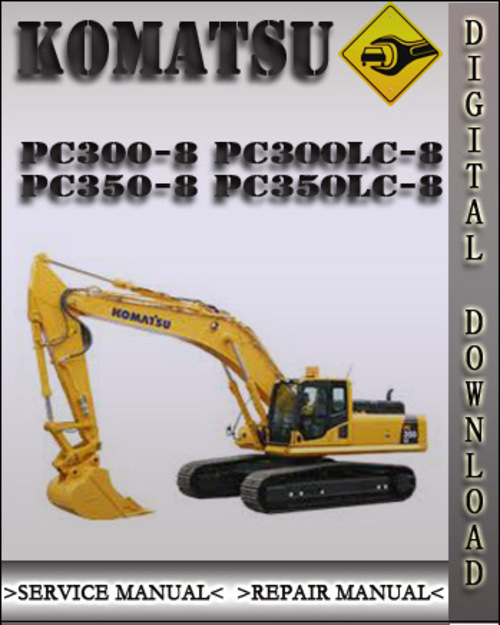 Product picture Komatsu PC300-8 PC300LC-8 PC350-8 PC350LC-8 Factory Shop Service Repair Manual