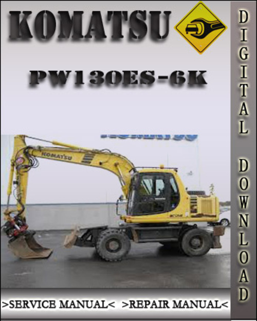 Product picture Komatsu PW130ES-6K Operation and Maintenance Manual