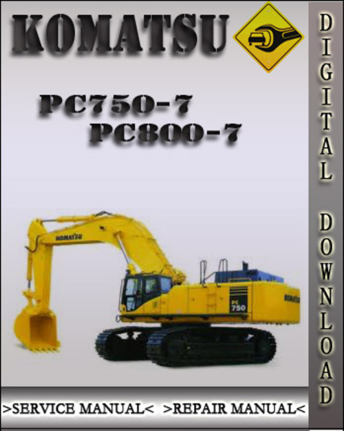 Product picture Komatsu PC750-7 PC800-7 Factory Shop Service Repair Manual
