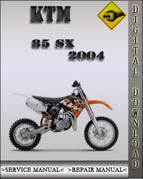 Product picture 2004 KTM 85 SX Factory Service Repair Manual